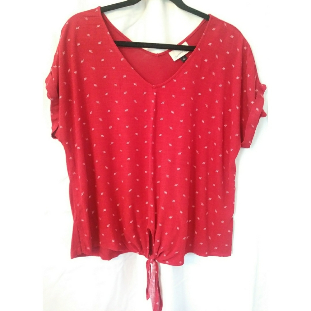 Red blouse